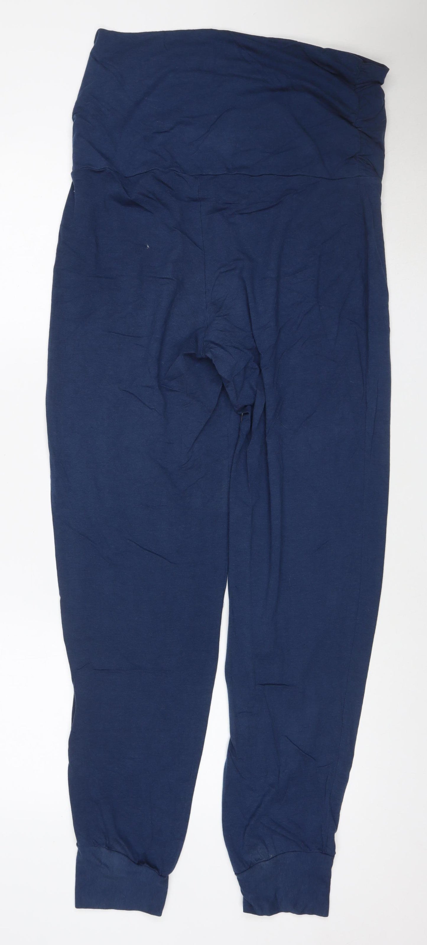 BAM Womens Blue Bamboo Jogger Trousers Size 14