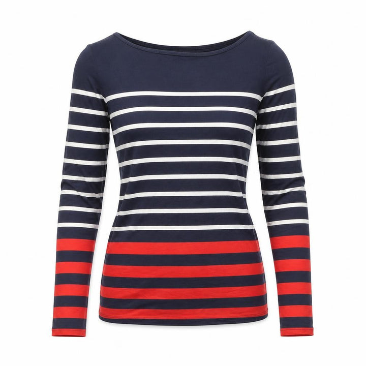 Oasis Women’s Multicoloured Striped Long Sleeve Jersey Top S