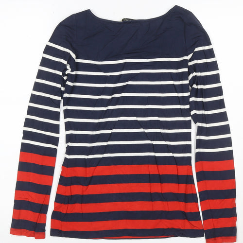 Oasis Women’s Multicoloured Striped Long Sleeve Jersey Top S