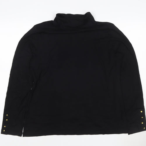 Joe Browns Women’s Black Roll Neck Long Sleeve Top Size 14