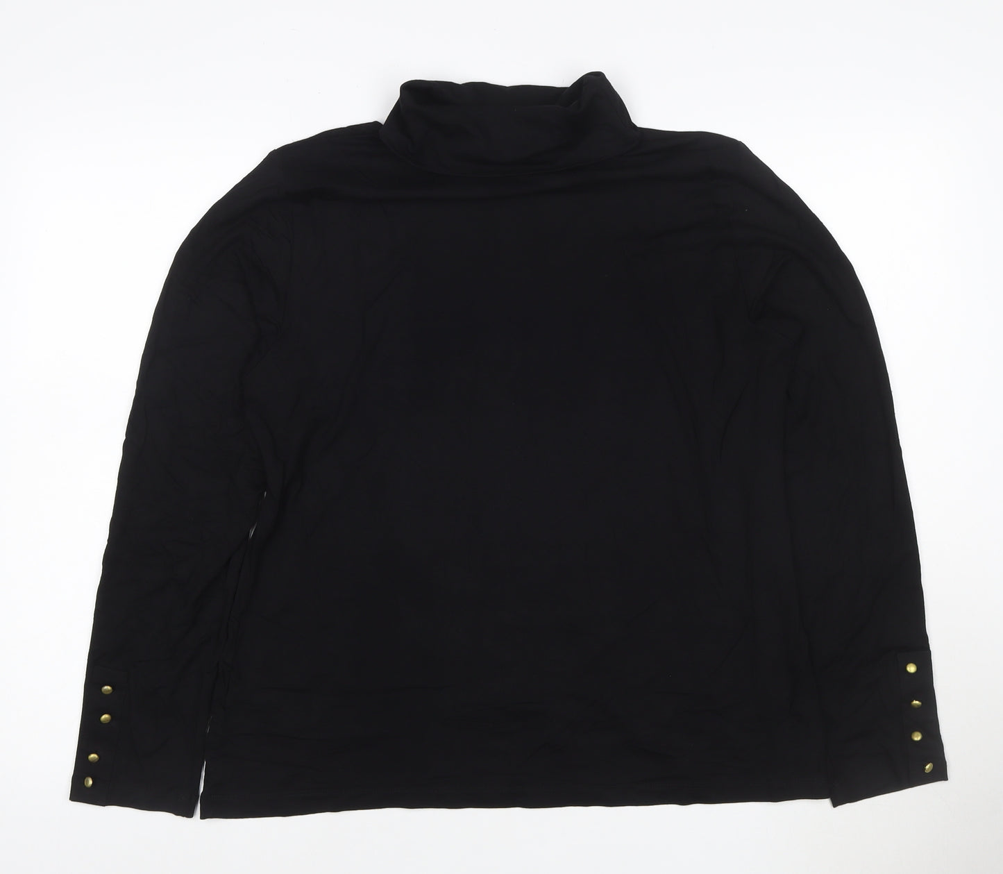 Joe Browns Women’s Black Roll Neck Long Sleeve Top Size 14