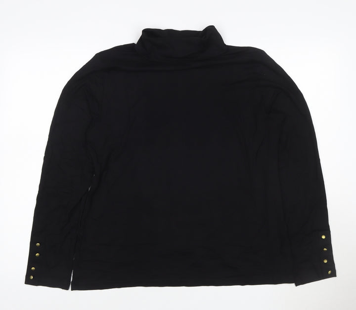 Joe Browns Women’s Black Roll Neck Long Sleeve Top Size 14