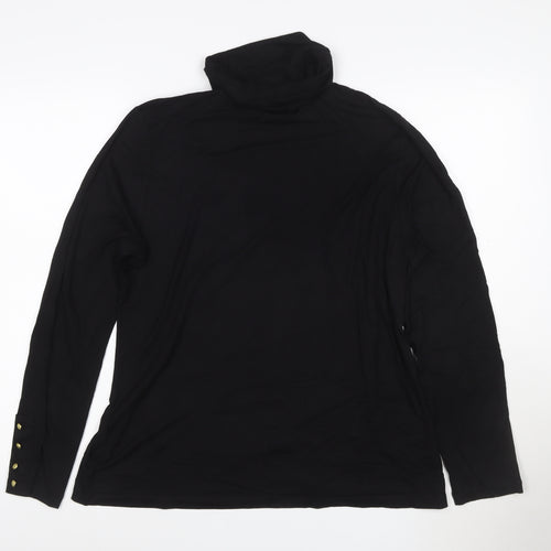 Joe Browns Women’s Black Roll Neck Long Sleeve Top Size 14
