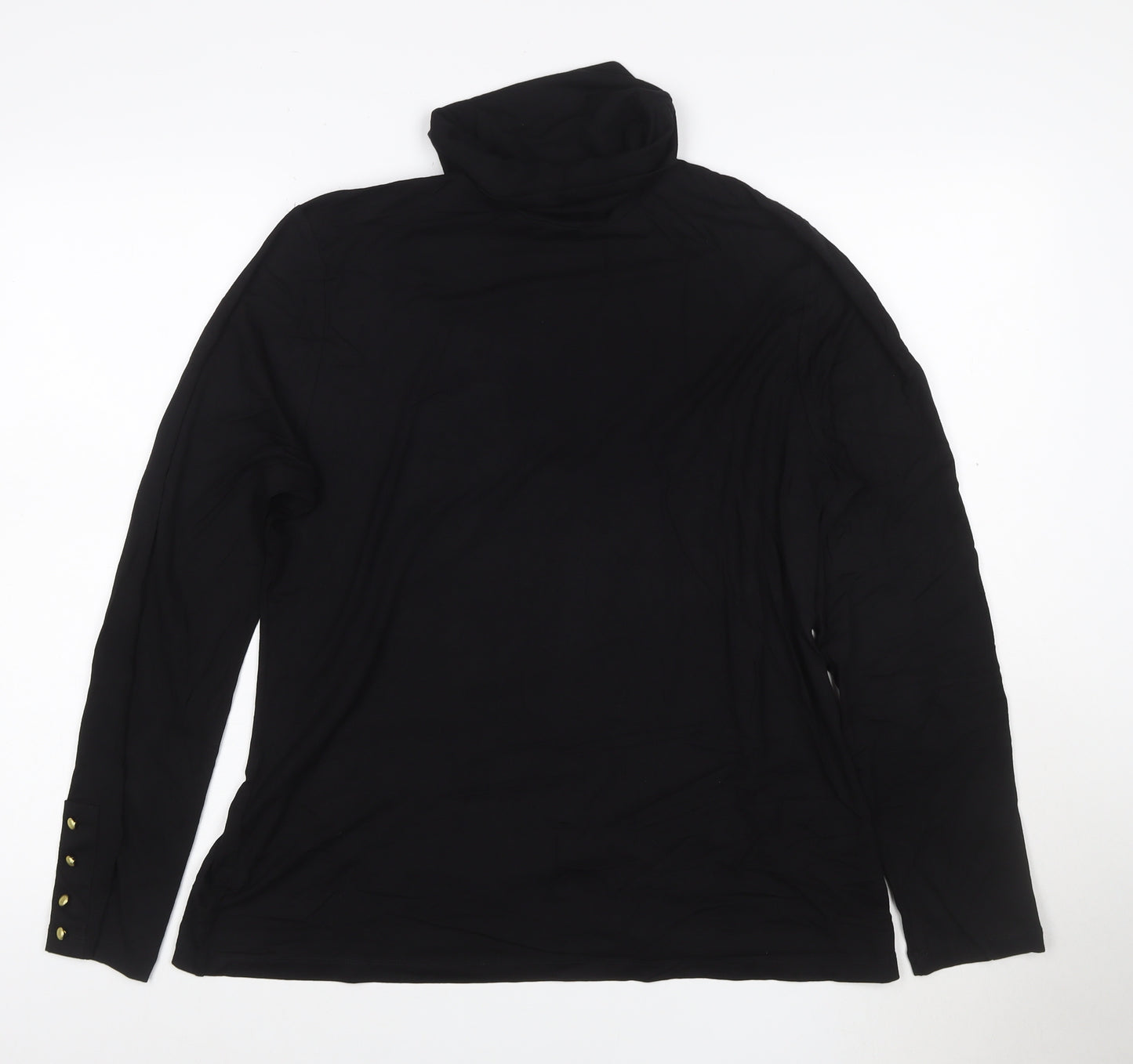 Joe Browns Women’s Black Roll Neck Long Sleeve Top Size 14