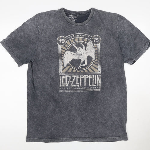 Next Men’s Black Led Zeppelin Band T-Shirt XL Regular Fit