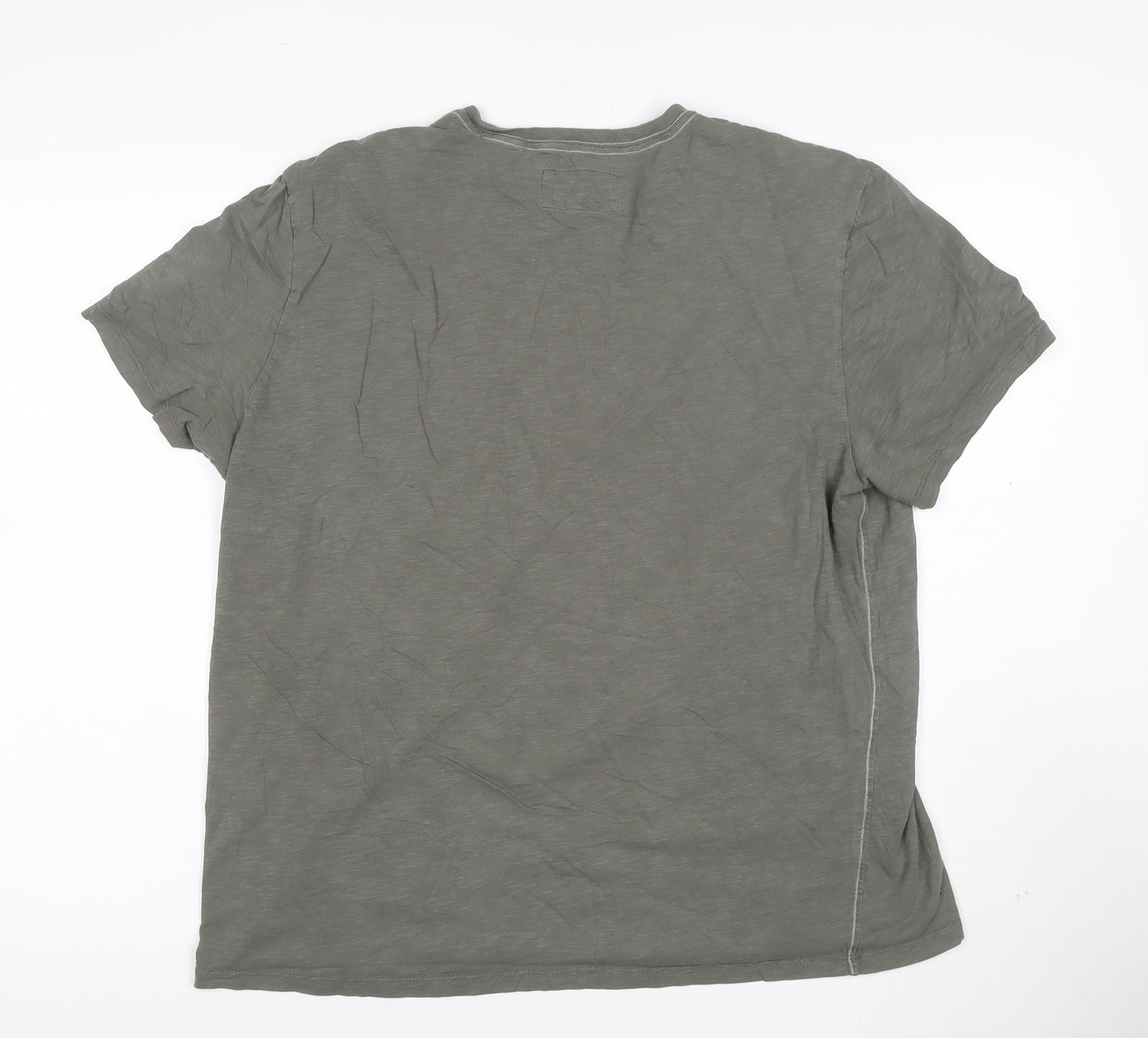 Calvin Klein Men's Grey Graphic Short Sleeve Cotton T-Shirt Size L