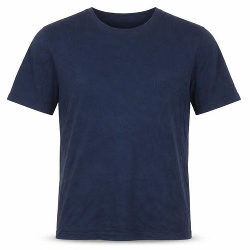 HUGO BOSS Men's Navy Blue Cotton Crew Neck Short Sleeve T-Shirt M