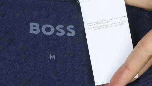 HUGO BOSS Men's Navy Blue Cotton Crew Neck Short Sleeve T-Shirt M