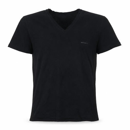 Diesel Men’s Black V-Neck Slim Fit Short Sleeve T-Shirt Size S