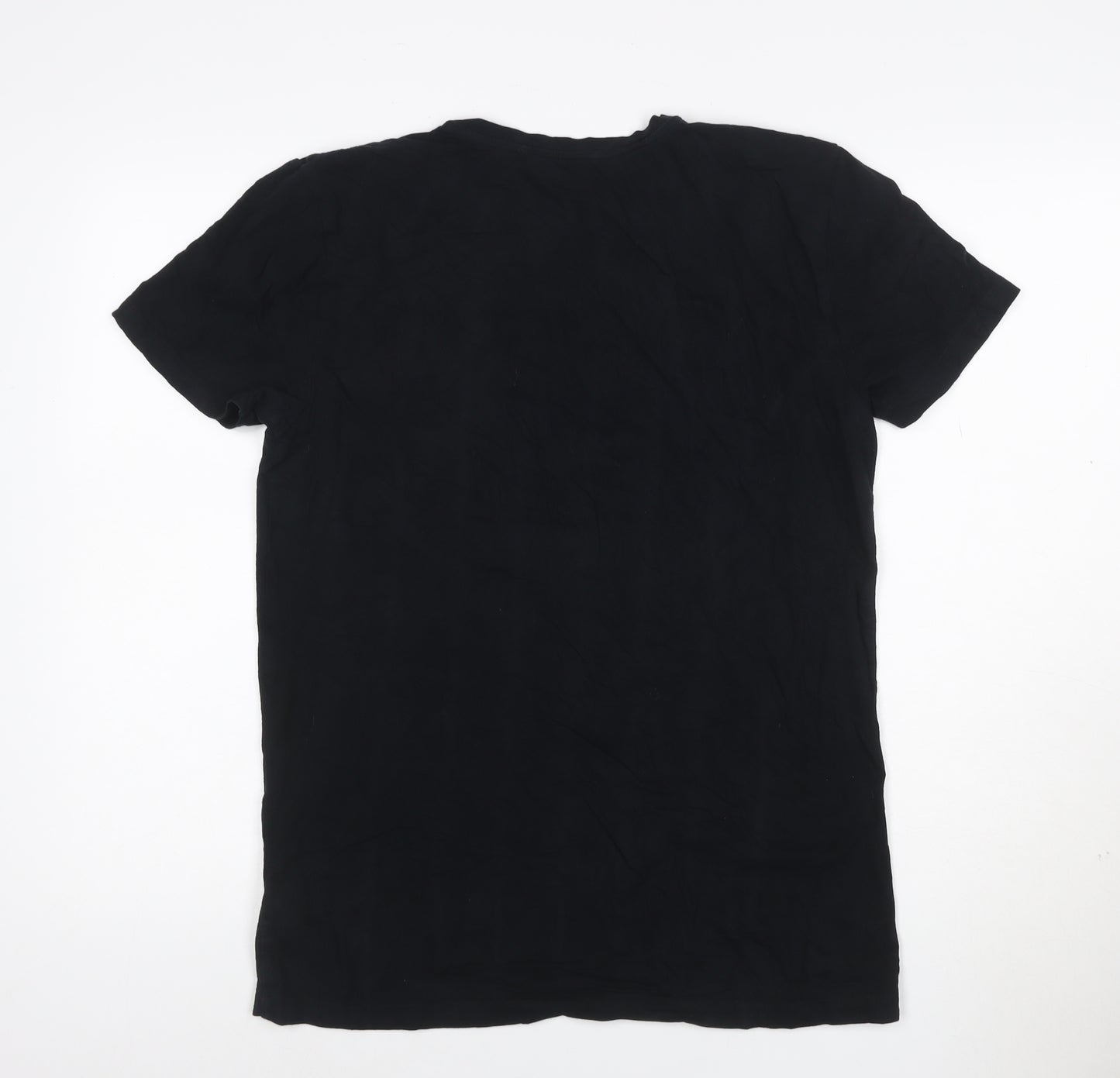 Diesel Men’s Black V-Neck Slim Fit Short Sleeve T-Shirt Size S