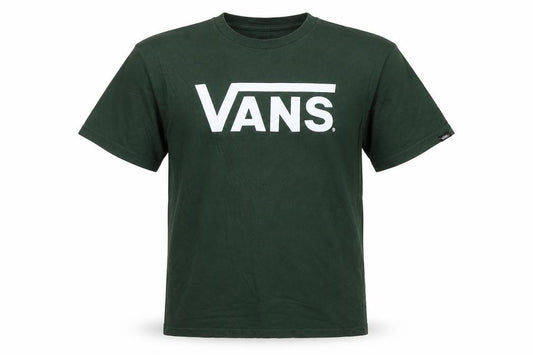 Vans Men's Green XS Graphic Logo Cotton Crew Neck T-Shirt