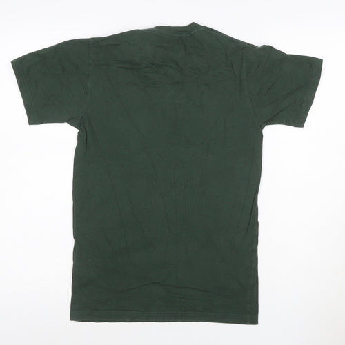 Vans Men's Green XS Graphic Logo Cotton Crew Neck T-Shirt