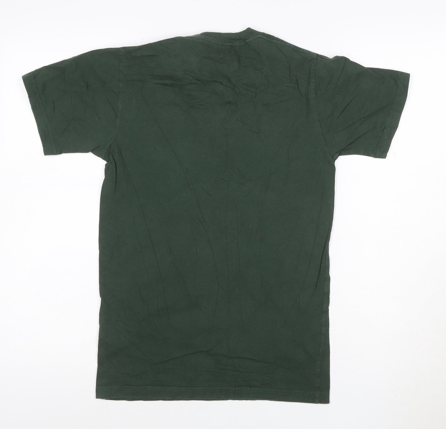 Vans Men's Green XS Graphic Logo Cotton Crew Neck T-Shirt