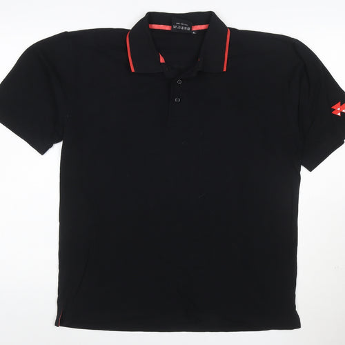 Massey Ferguson Men's Black XL Cotton Polo Shirt