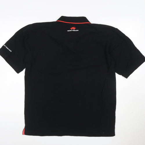 Massey Ferguson Men's Black XL Cotton Polo Shirt