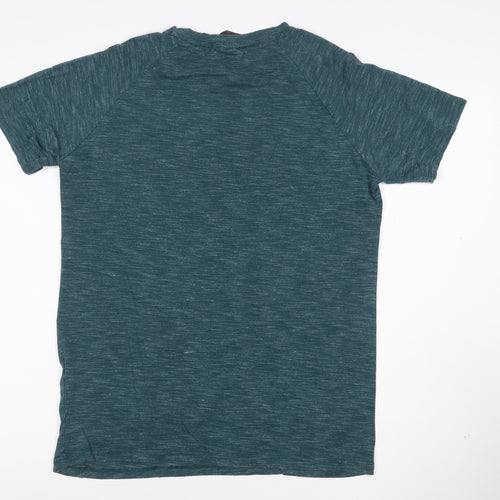 MyProtein Men's Blue Green Short Sleeve Athletic T-Shirt Size M