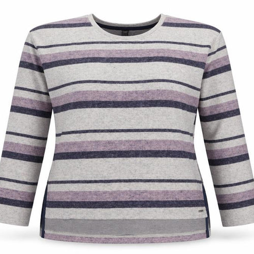 Boux Avenue Womens Multicoloured Striped Long Sleeve Jersey Top UK 12