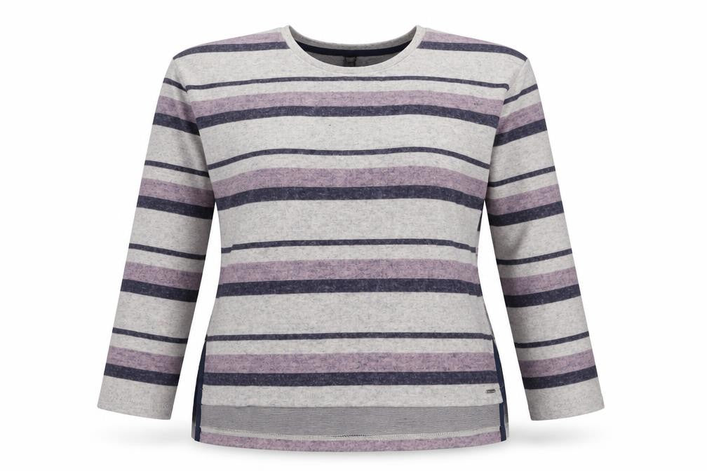 Boux Avenue Womens Multicoloured Striped Long Sleeve Jersey Top UK 12