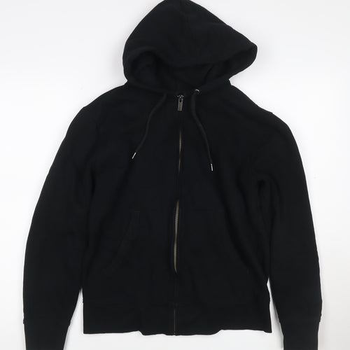 Marks and Spencer Men's Black Full Zip Hoodie Size S