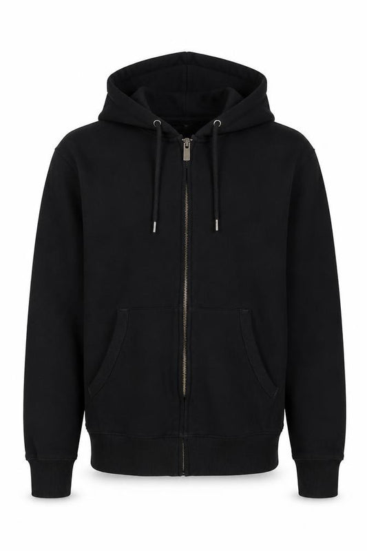 Marks and Spencer Men's Black Full Zip Hoodie Size S