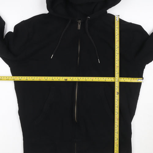 Marks and Spencer Men's Black Full Zip Hoodie Size S