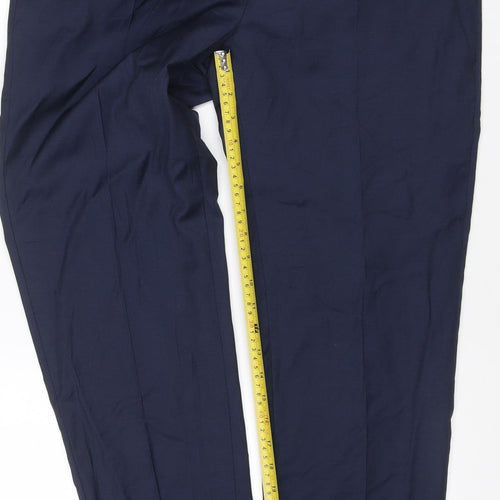 Marks and Spencer Autograph Men's Blue Wool Dress Trousers 36R