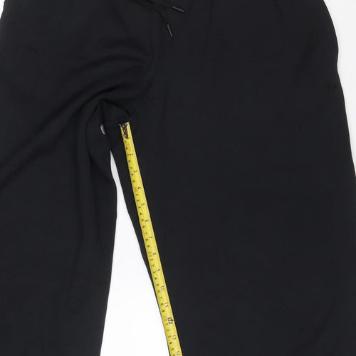 Marks and Spencer Goodmove Women's Black Size 12 Wide-Leg Activewear Trousers