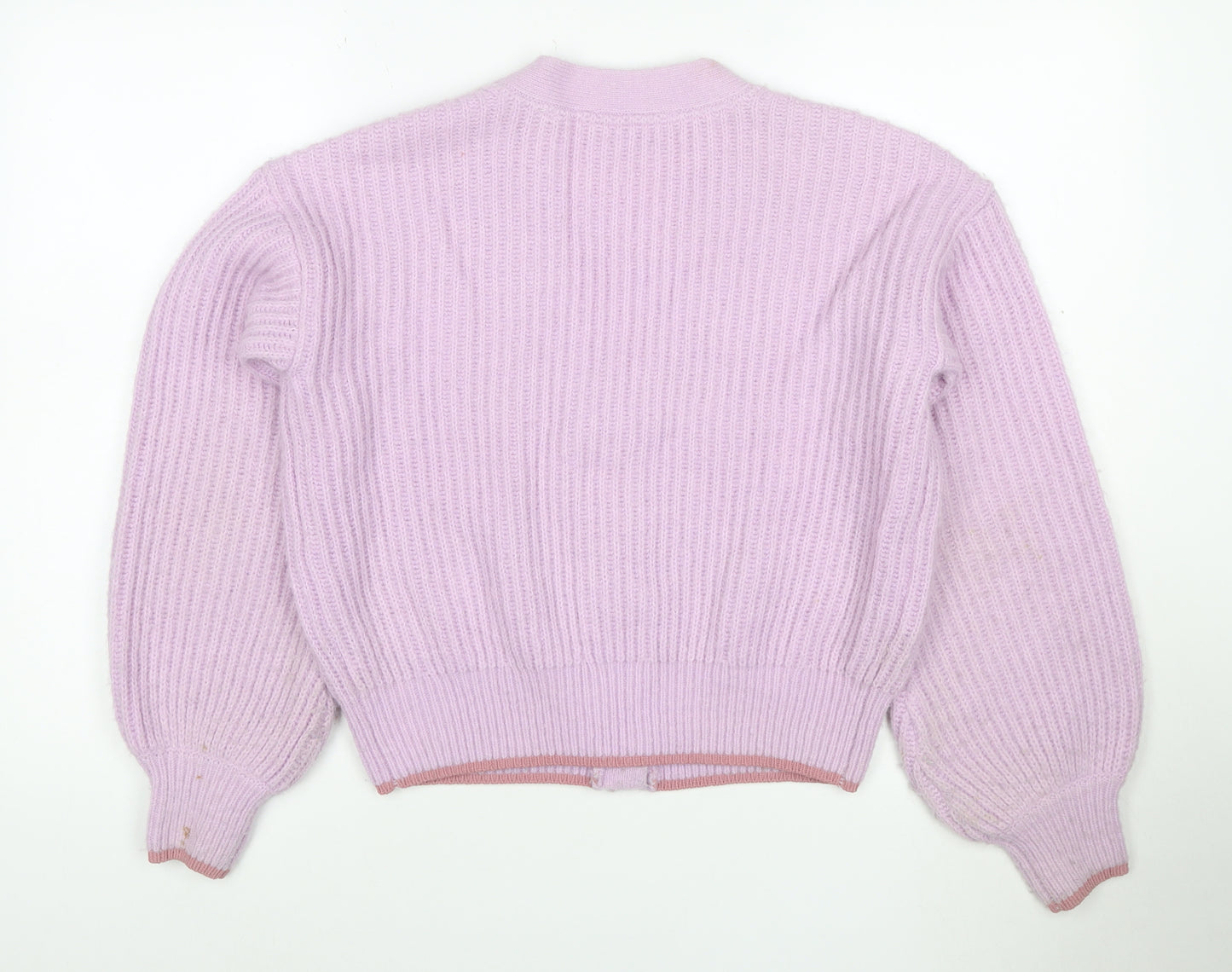 Scotch & Soda Women’s Lilac V-Neck Chunky Knit Cardigan Size S
