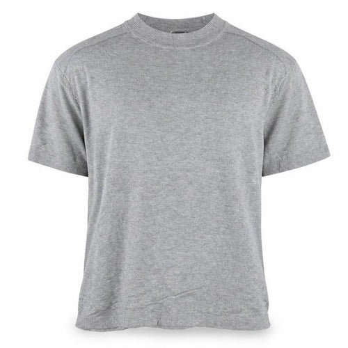 Zara Women Grey Mock Neck Short Sleeve Modal T-Shirt Size S