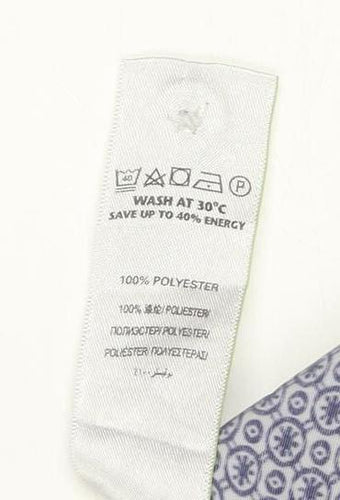 Marks and Spencer Men's Blue Geometric Short Sleeve XL Casual Shirt