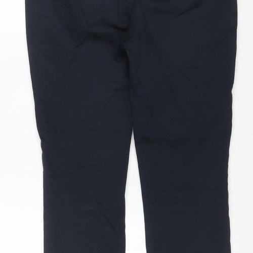 Reiss Womens Black Chino Trousers Size 12 Regular Fit Work Wear