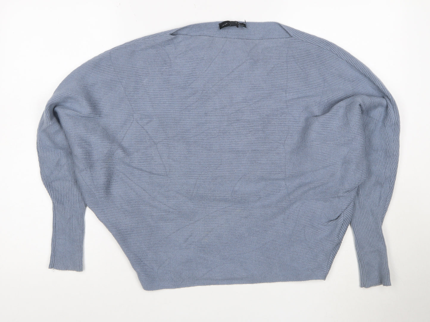 Joan Vass Women’s Blue Relaxed Pullover Jumper Size S