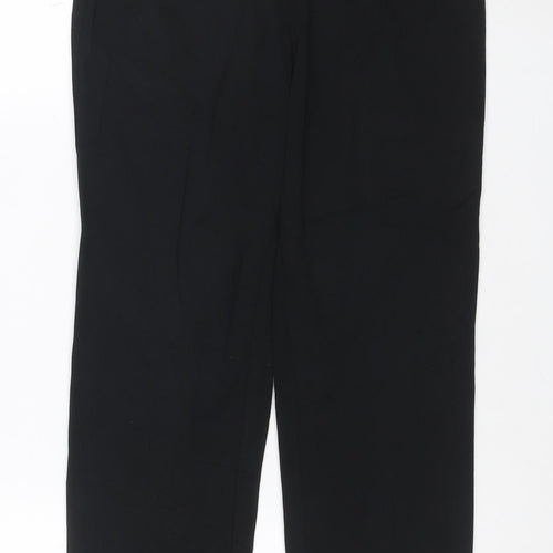 Marks and Spencer Womens Black Size 8 Slim Fit Stretch Trousers