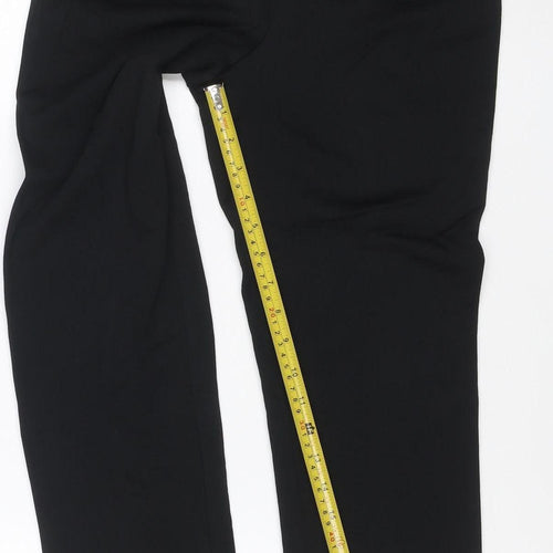 Marks and Spencer Womens Black Size 8 Slim Fit Stretch Trousers