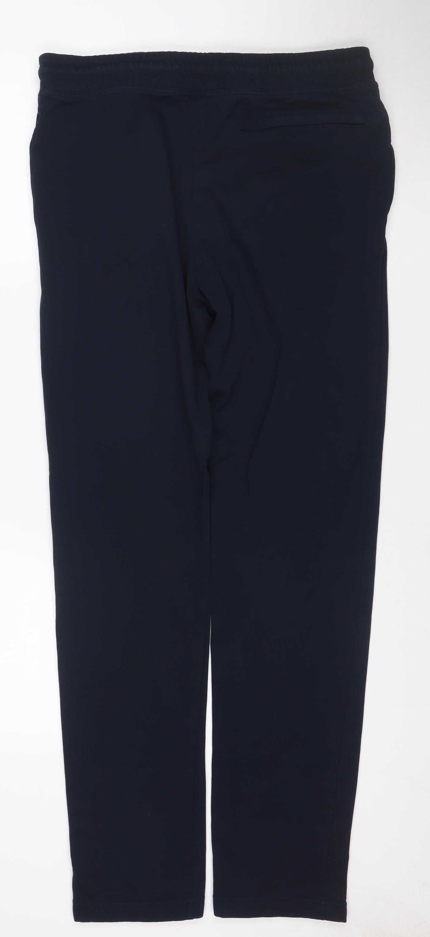 Marks and Spencer Mens Blue M Long Jogger Trousers Cotton Blend