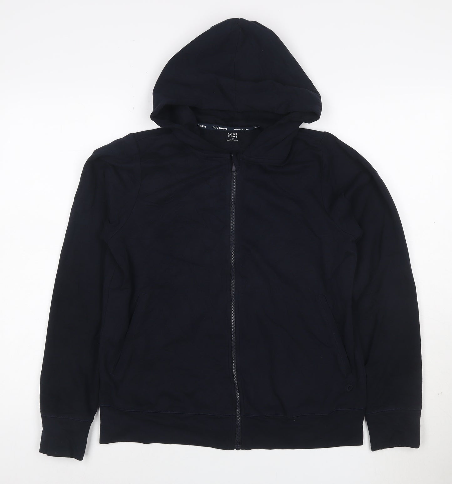 Marks and Spencer Goodmove Women's Navy Full Zip Hoodie Size 10
