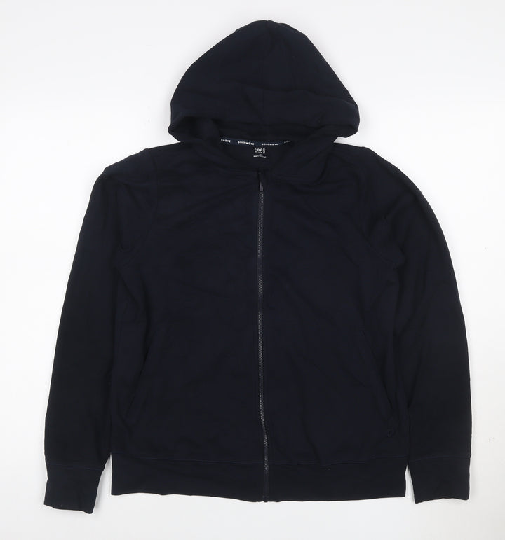 Marks and Spencer Goodmove Women's Navy Full Zip Hoodie Size 10