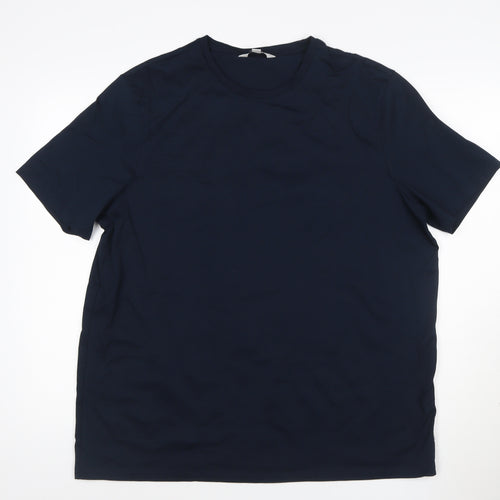 Marks and Spencer Men’s Blue 2XL Supima Cotton Crew Neck T-Shirt