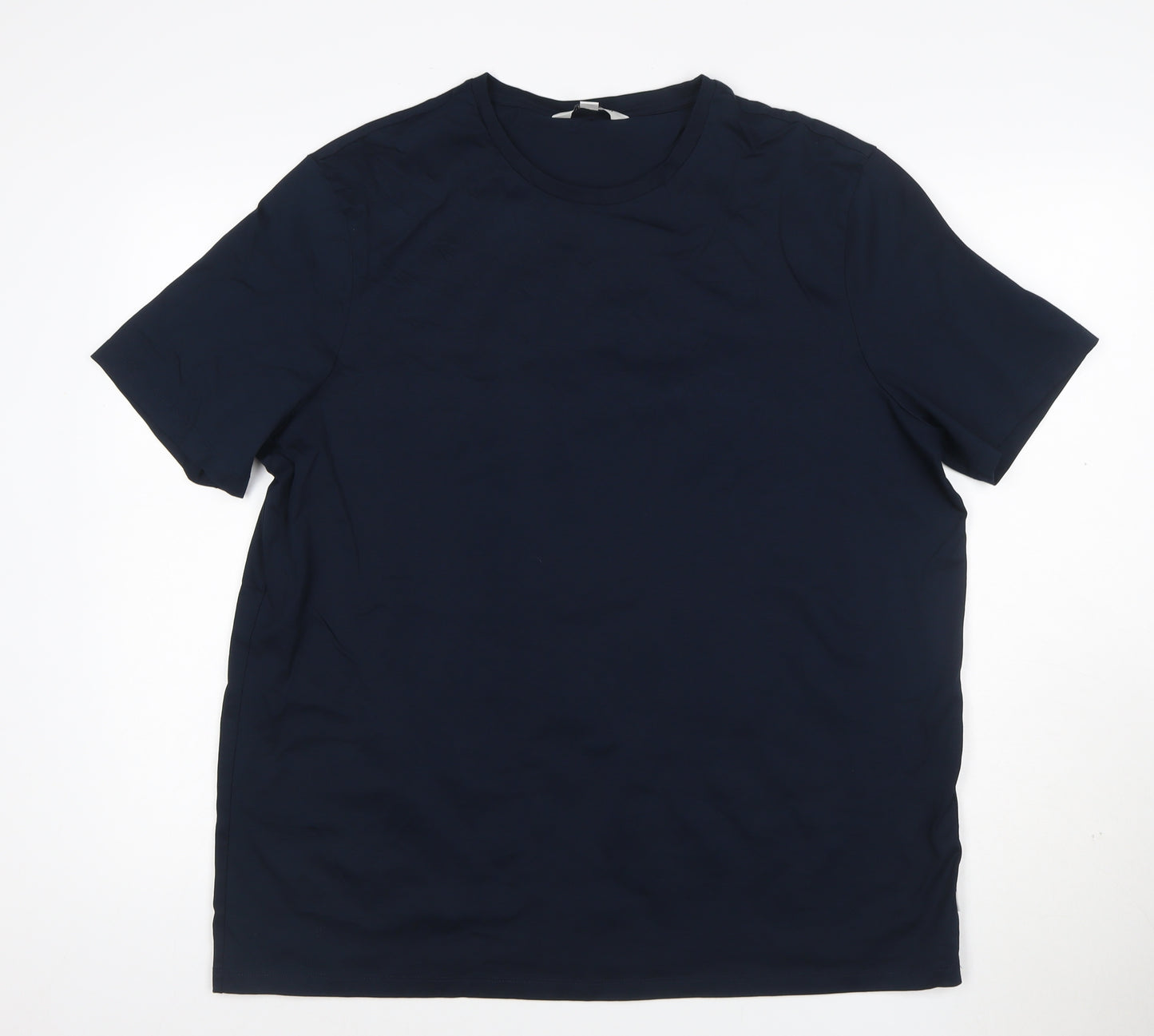 Marks and Spencer Men’s Blue 2XL Supima Cotton Crew Neck T-Shirt