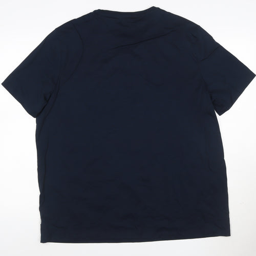 Marks and Spencer Men’s Blue 2XL Supima Cotton Crew Neck T-Shirt