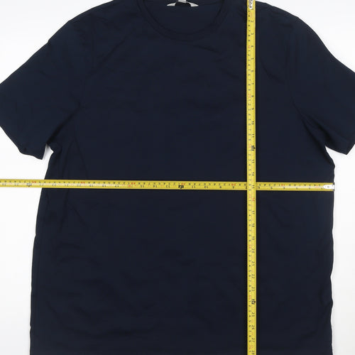 Marks and Spencer Men’s Blue 2XL Supima Cotton Crew Neck T-Shirt