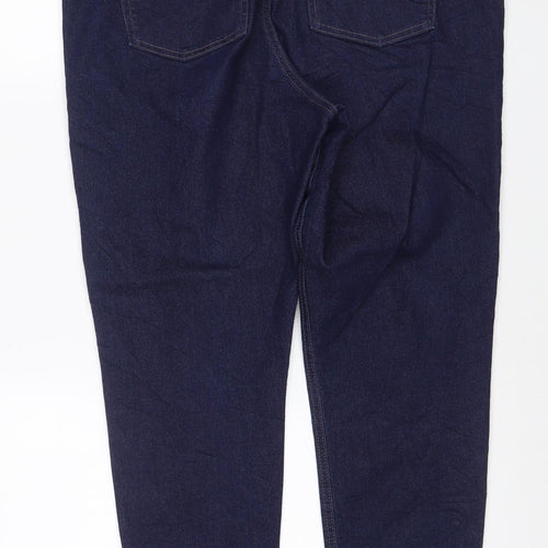 Marks and Spencer Women's Blue Dark Indigo Jegging Jeans Size 18 Long