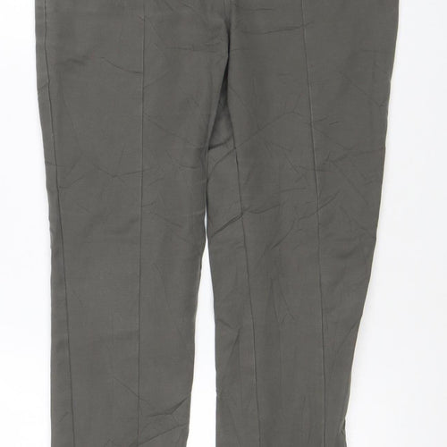 Oasis Green Lyocell Slim Fit Chino Trousers Size 10