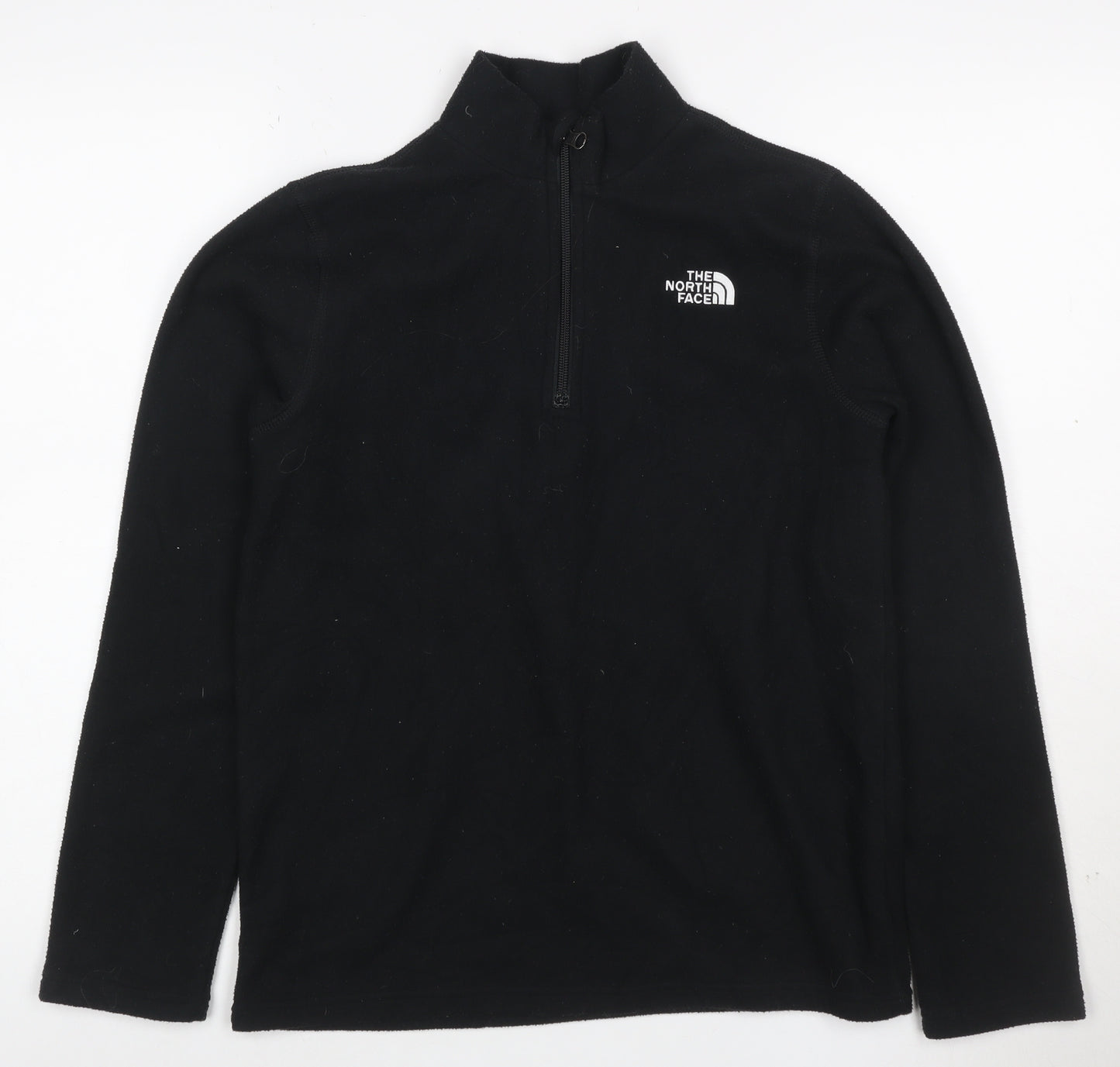 The North Face Boys Black Fleece 1/4 Zip Pullover Hoodie XL