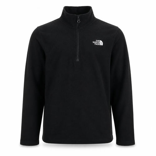The North Face Boys Black Fleece 1/4 Zip Pullover Hoodie XL