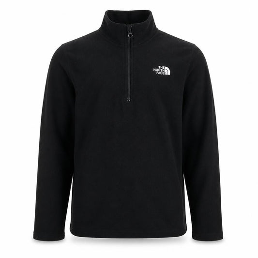 The North Face Boys Black Fleece 1/4 Zip Pullover Hoodie XL