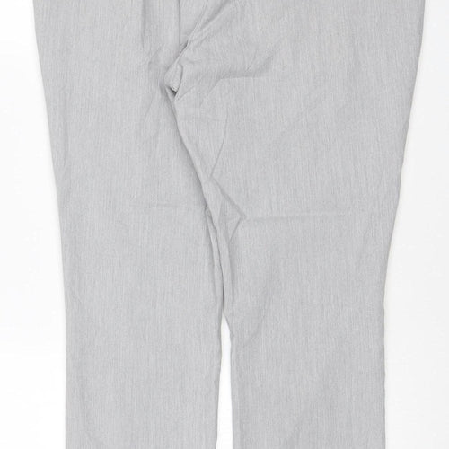 Next Men's Grey Chino Trousers 34W 31L Regular Fit Lightweight