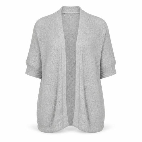 Gap Womens Grey XS Open-Knit Short Sleeve Cotton Cardigan