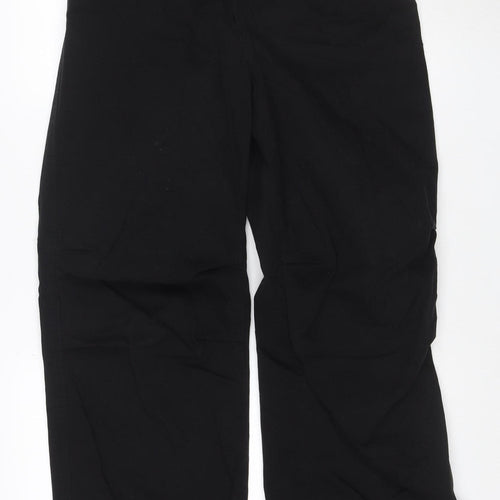Bershka Womens Black Wide-Leg Cargo Trousers Size M
