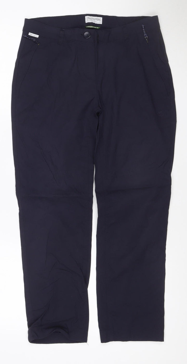 Craghoppers Women's Blue Size 10 Lightweight Travel Trousers